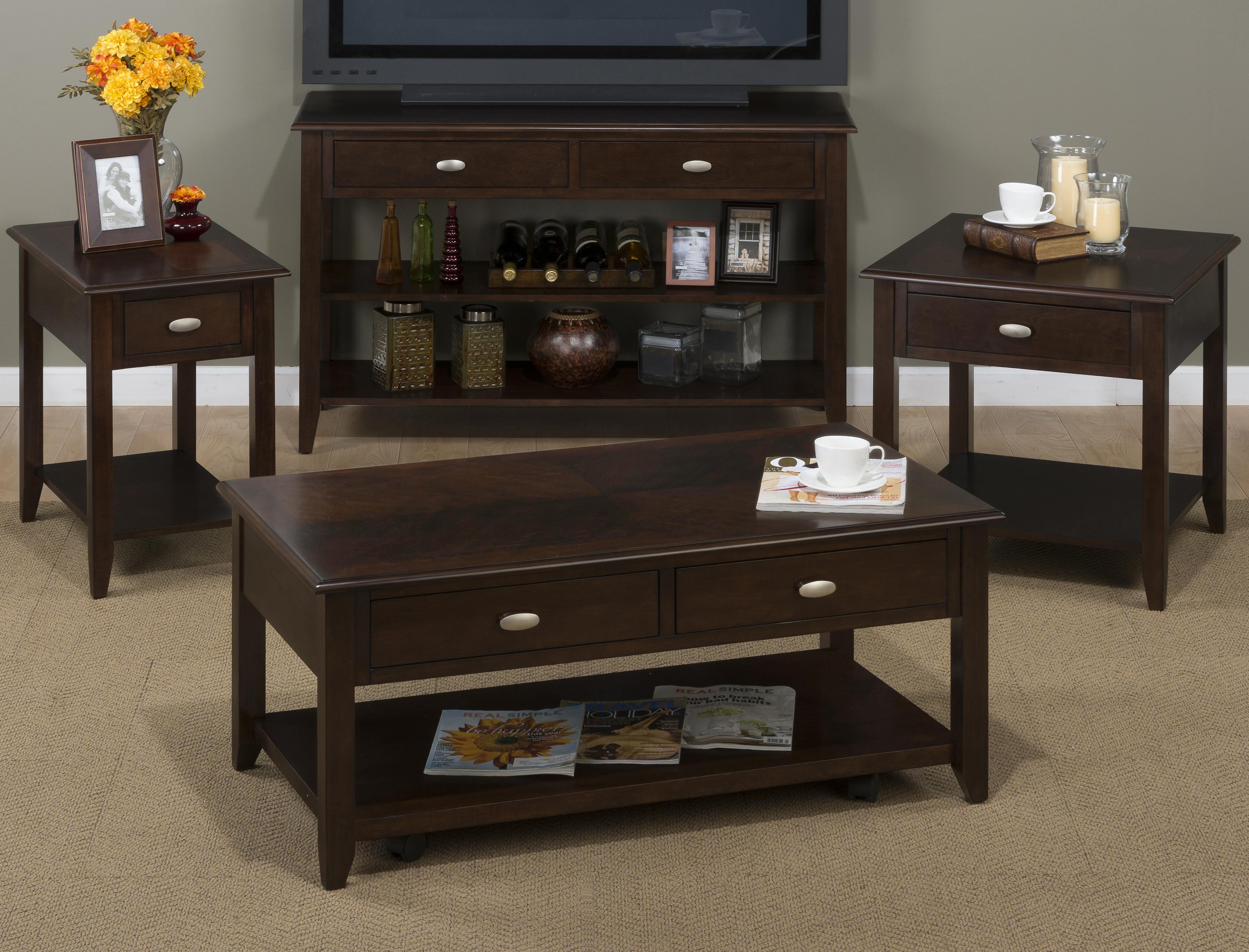 Jofran MerlotEnd Table